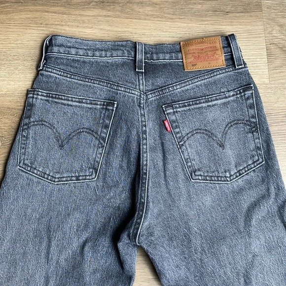NWOT Levi’s Premium 501 button fly high rise mom jeans, Big E - Picture 8 of 15